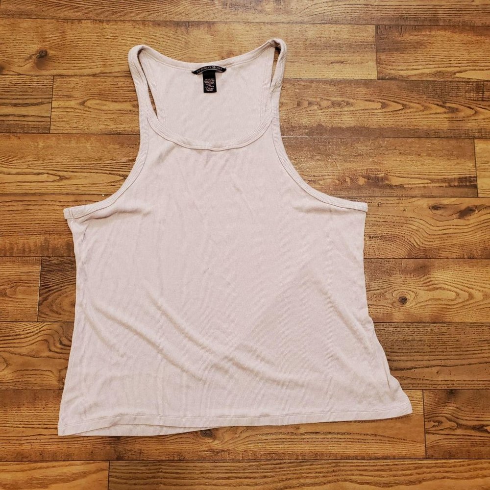 Victoria’s Secret Blush Ribbed Tank Top XL